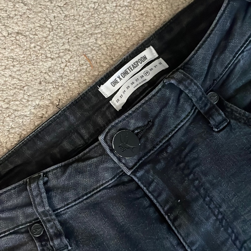One x one teaspoon black freebird jeans
